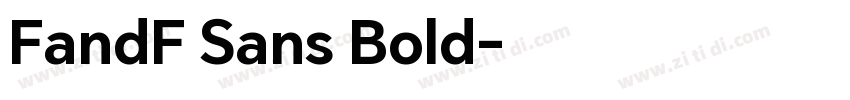 FandF Sans Bold字体转换